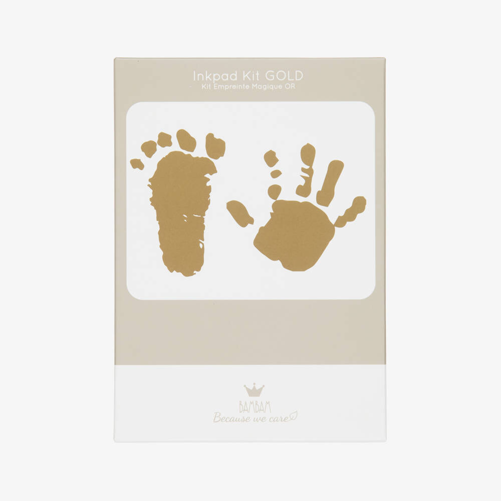 Bam Bam-Gold Ink Hand & Foot Print Kit | Childrensalon