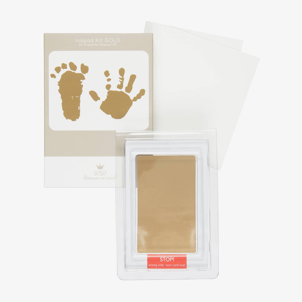Bam Bam-Gold Ink Hand & Foot Print Kit | Childrensalon
