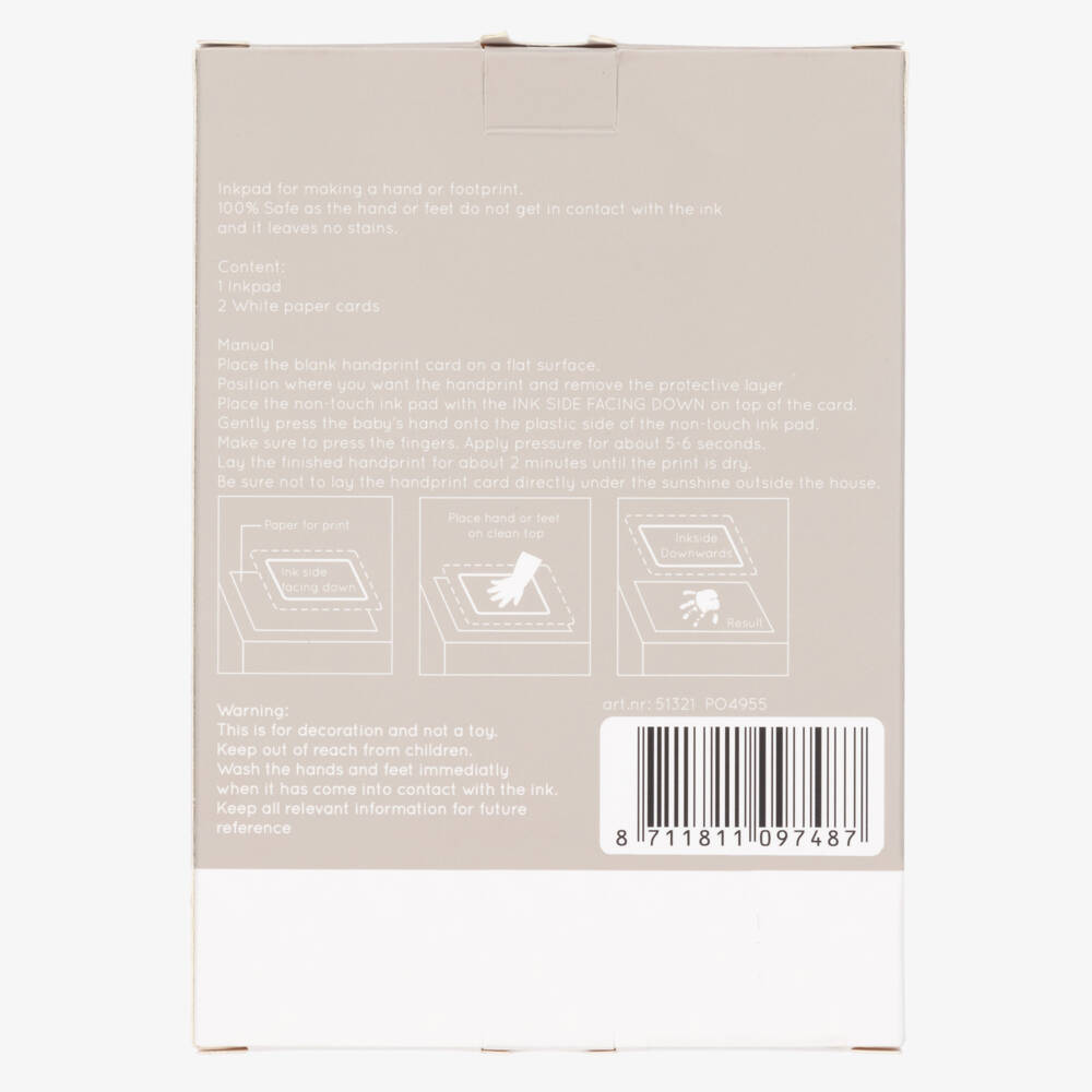 Bam Bam-طقم طباعة اليد والقدم على وسادة حبر | Childrensalon