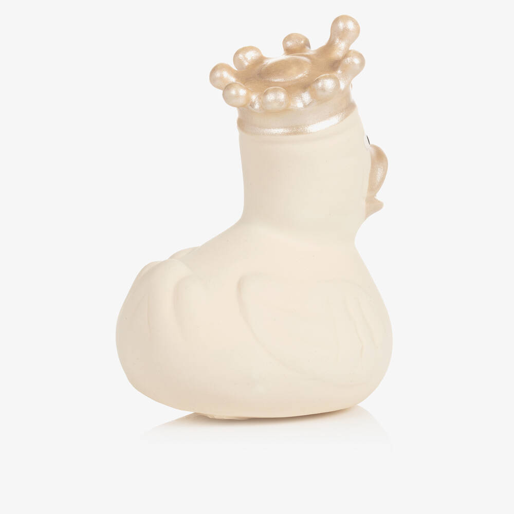 Bam Bam-Кремовая резиновая уточка для ванны (7см) | Childrensalon