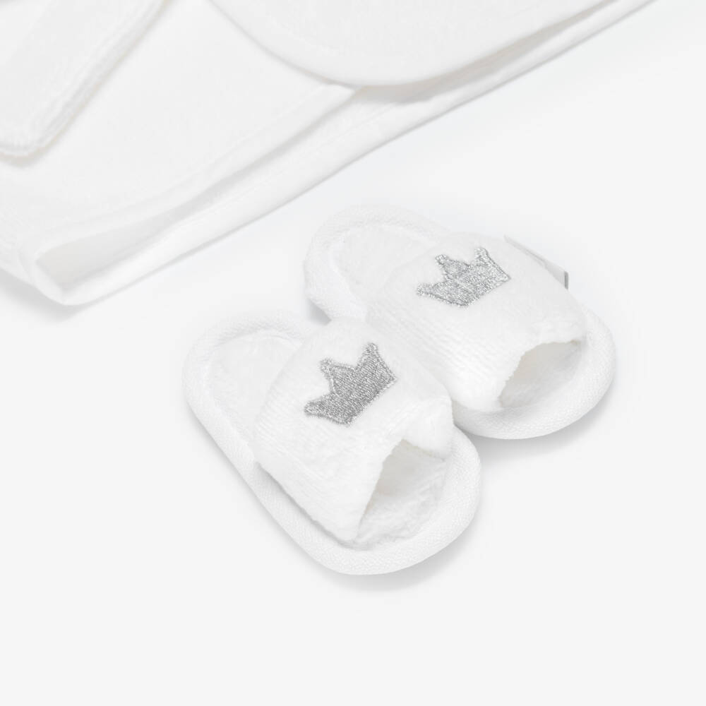 Bam Bam-White Bathrobe Baby Gift Set | Childrensalon