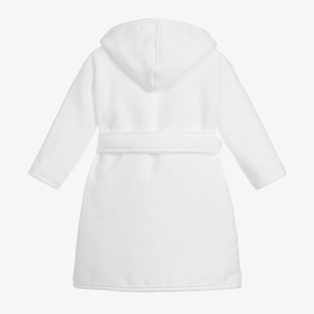 Bam Bam-هدية روب حمّام وشبشب قطن لون ابيض للأطفال | Childrensalon