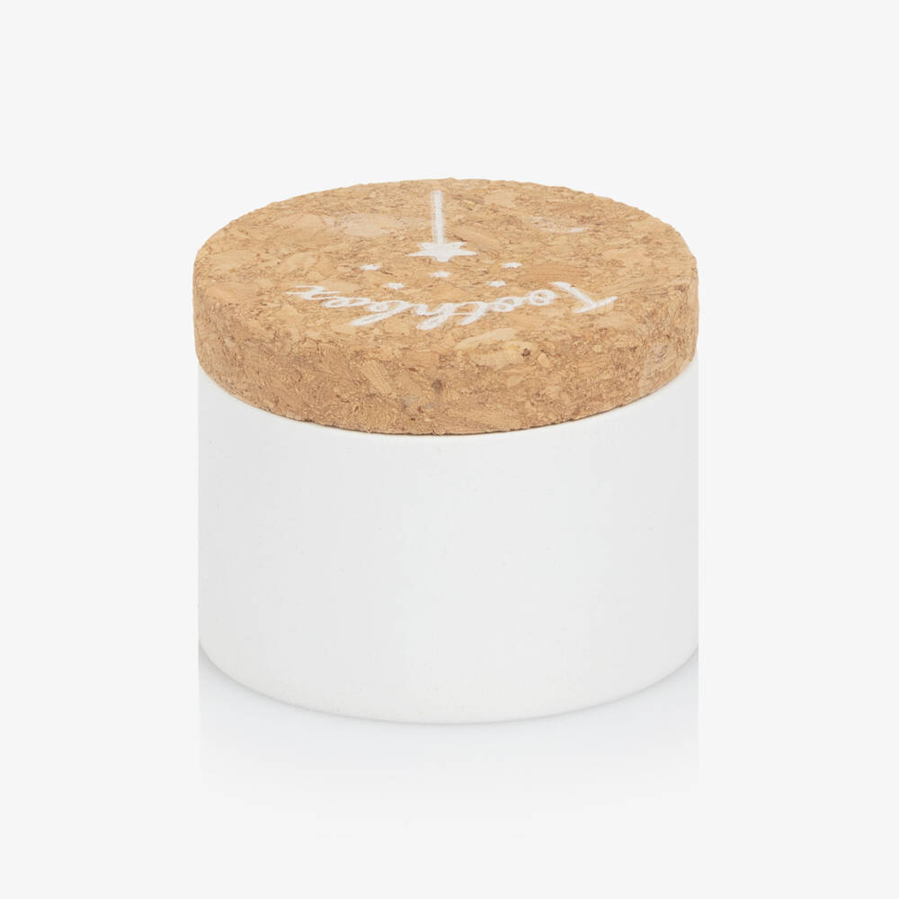 Bam Bam-Керамическая коробочка для зубов белая с пробковой крышкой (4см) | Childrensalon