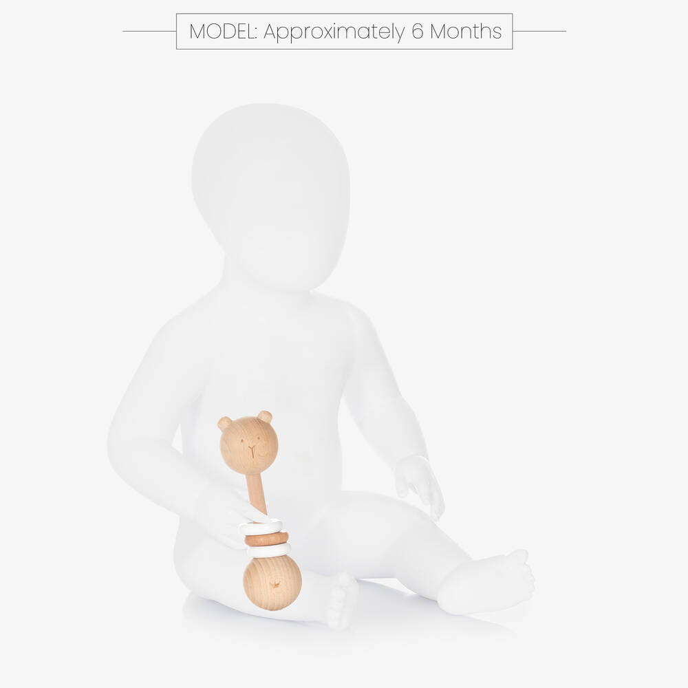 Bam Bam-Wooden Bear Rattle (15cm) | Childrensalon