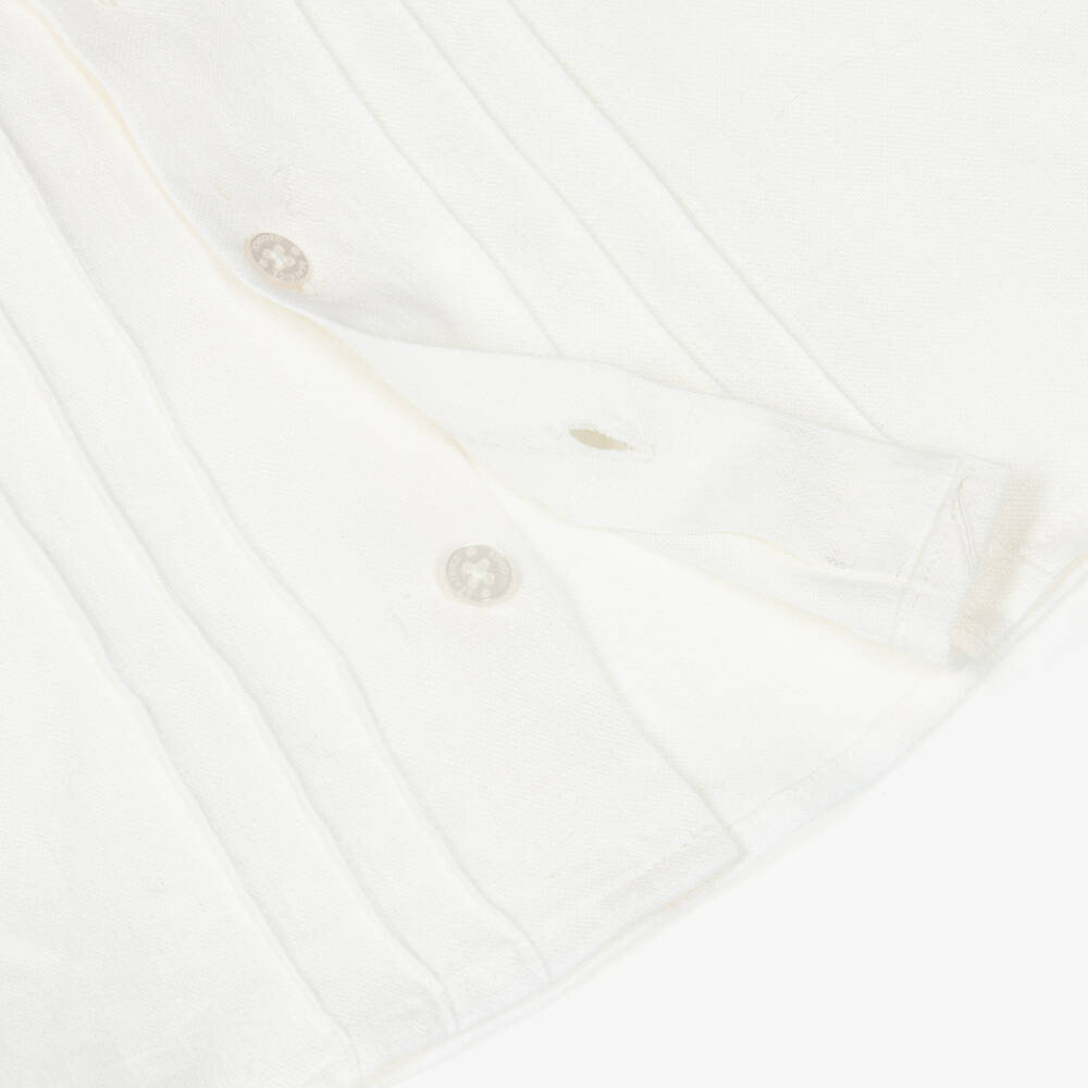 Beatrice & George-Boys Beige Linen Shorts Suit | Childrensalon