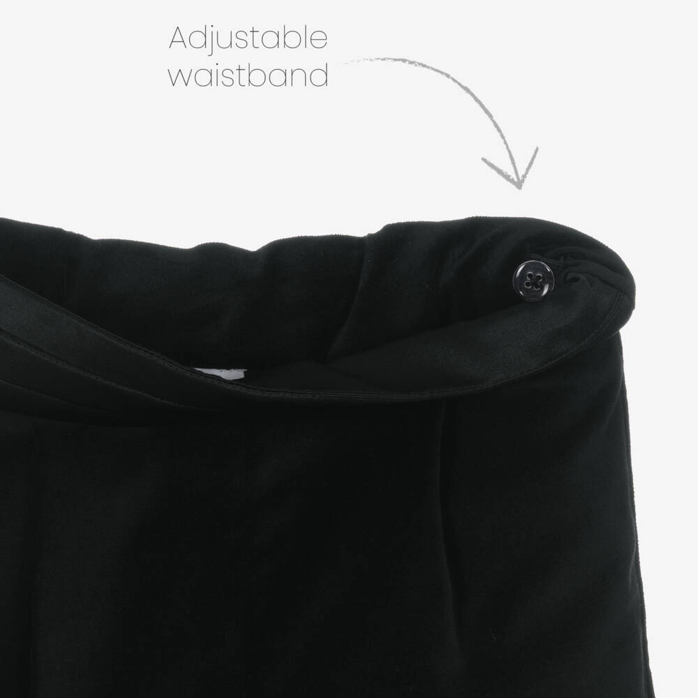 Beatrice & George-Boys Black Velvet Short Tuxedo | Childrensalon