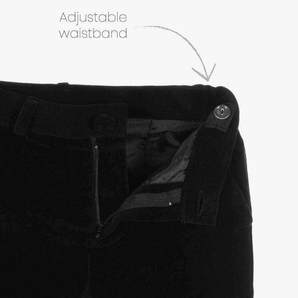 Beatrice & George-Черный бархатный костюм для мальчиков | Childrensalon