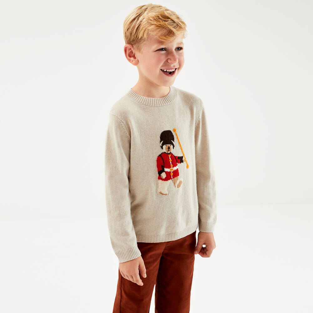 Beatrice & George-Boys Brown Corduroy Trousers | Childrensalon