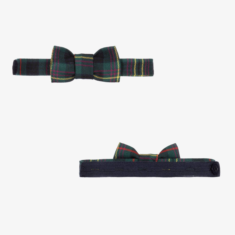 Beatrice & George-Костюм с шортами в зеленую шотландскую клетку | Childrensalon