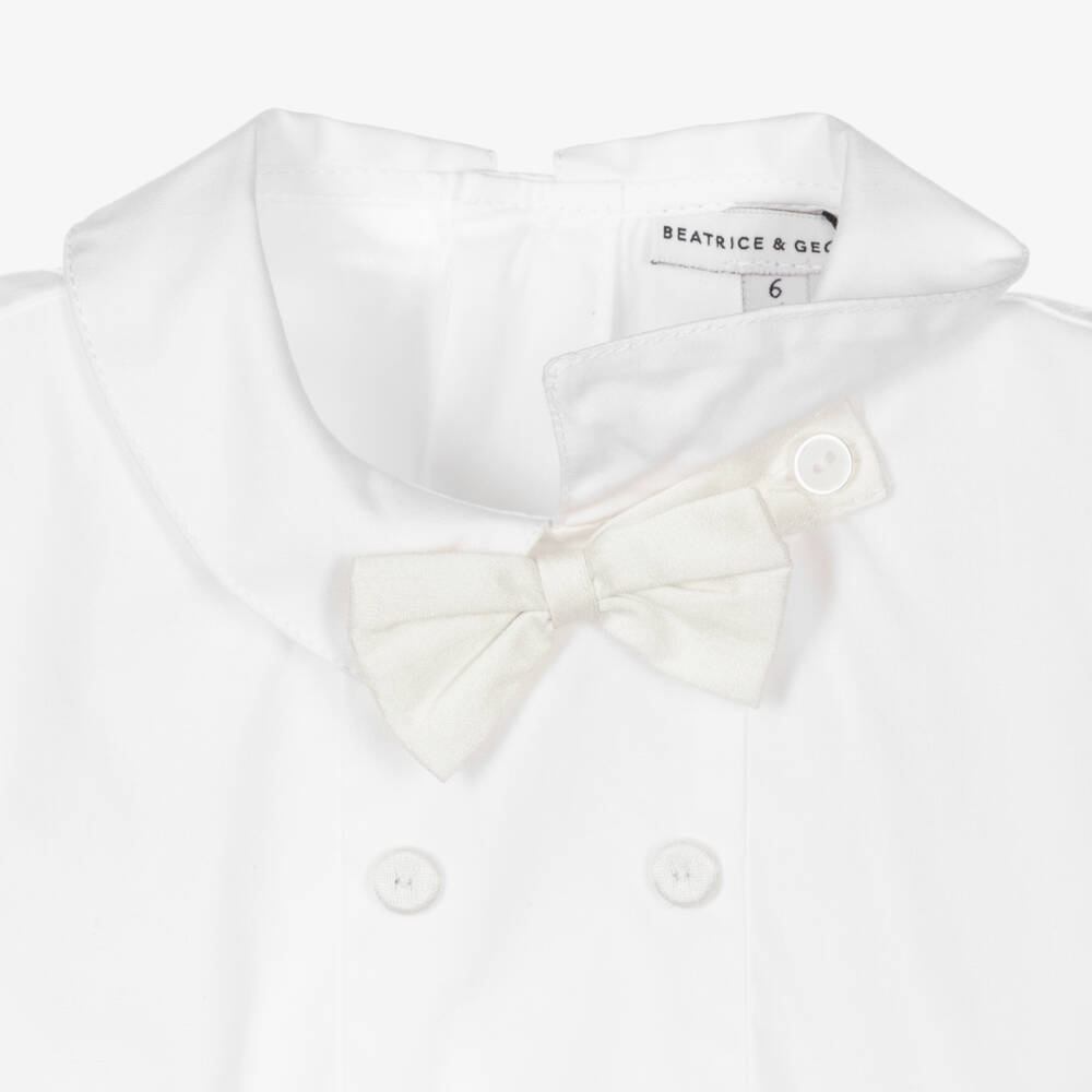 Beatrice & George-بِدلة رسمية لون أبيض وعاجي للأولاد | Childrensalon