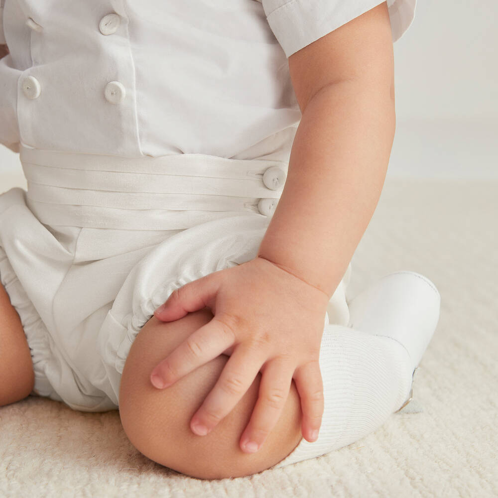 Beatrice & George-بِدلة رسمية لون أبيض وعاجي للأولاد | Childrensalon