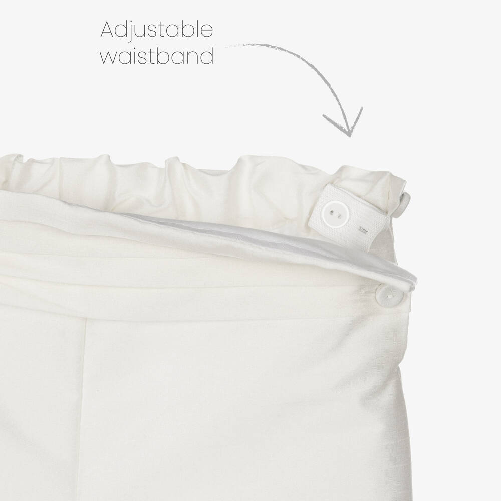 Beatrice & George-Кремовые шорты-панталоны с рубашкой для мальчиков | Childrensalon