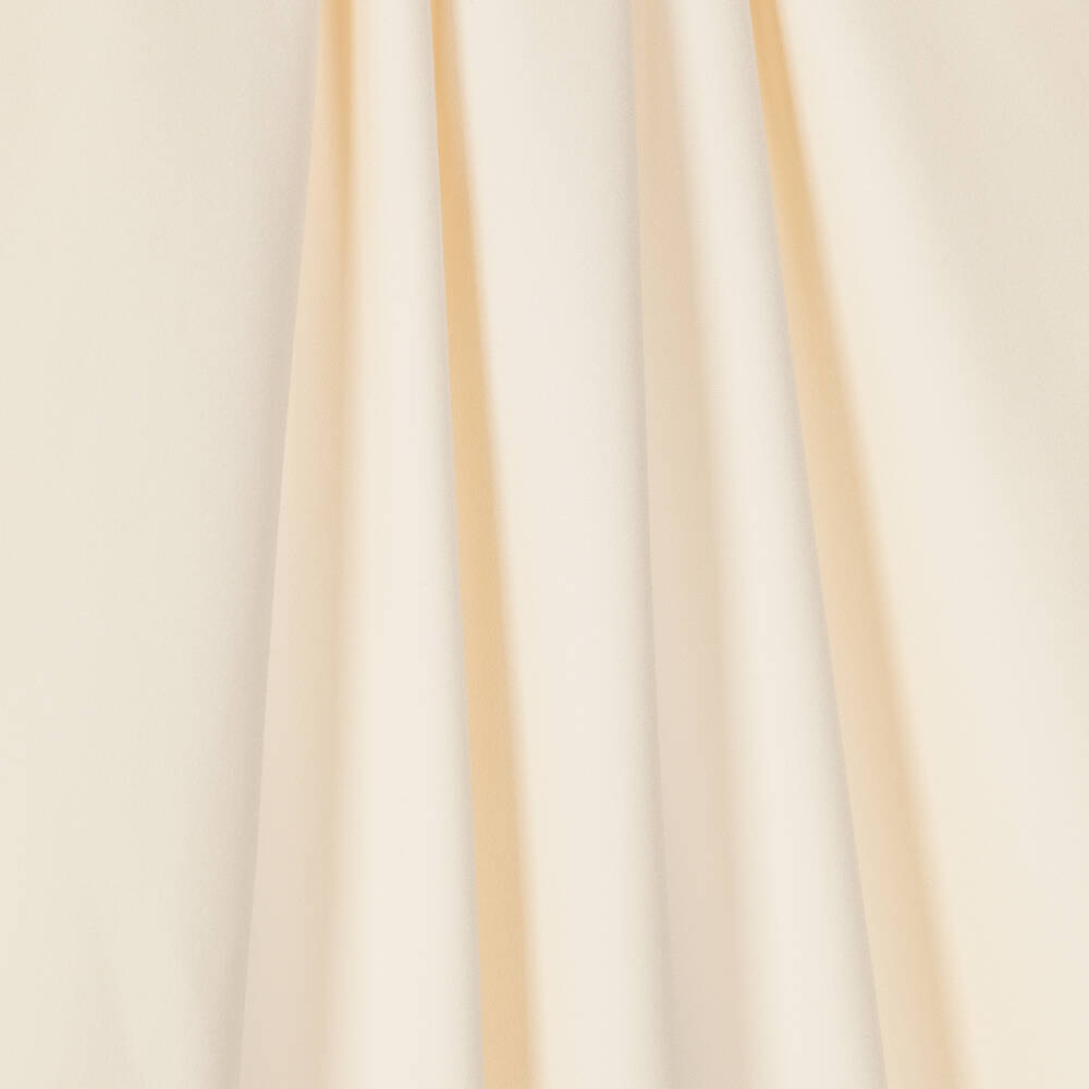 Beatrice & George-Girls Ivory Crêpe Dress with Golden Accents | Childrensalon