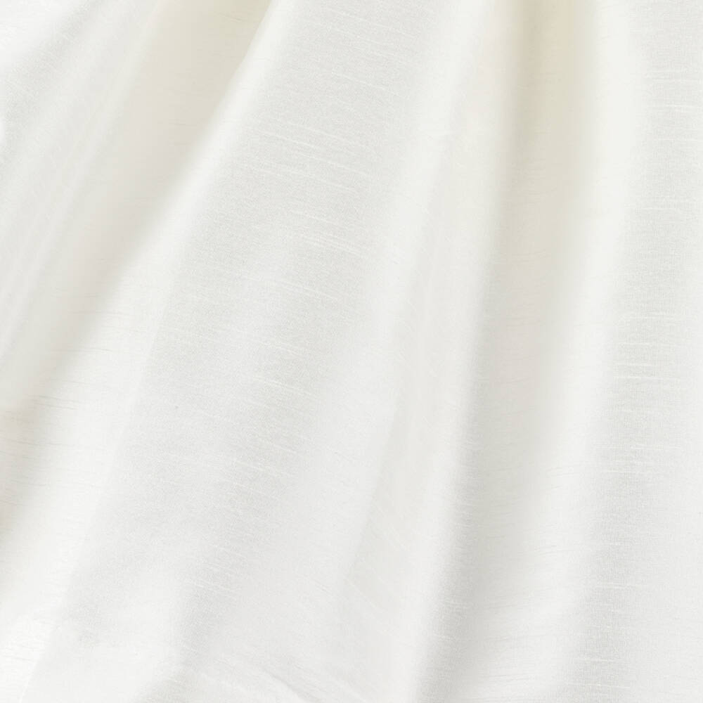 Beatrice & George-Girls Long Ivory Dupion Special Occasion Dress | Childrensalon