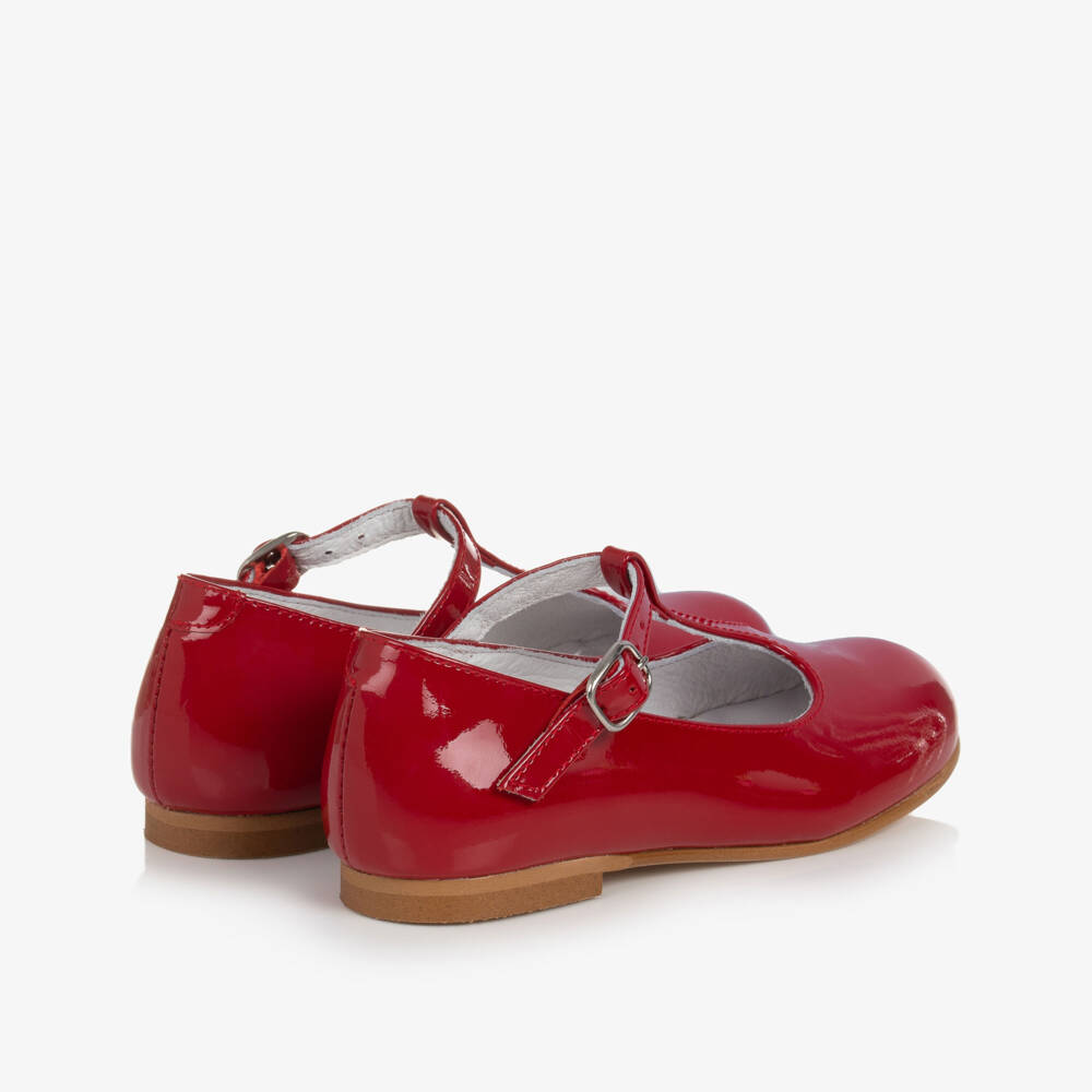 Beatrice & George-Красные туфли из лакированной кожи с Т-образным ремешком | Childrensalon