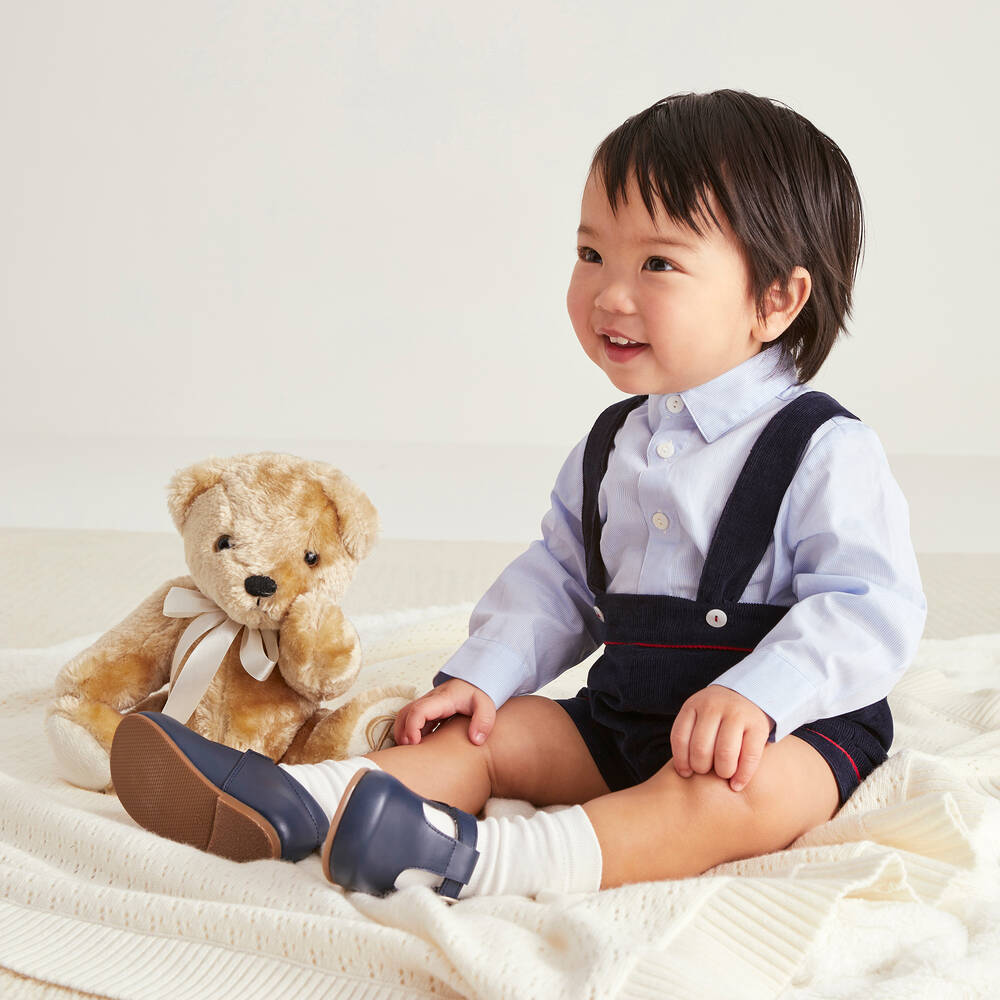 Beatrice & George-Ivory Wool & Cashmere Knit Blanket (100cm) | Childrensalon