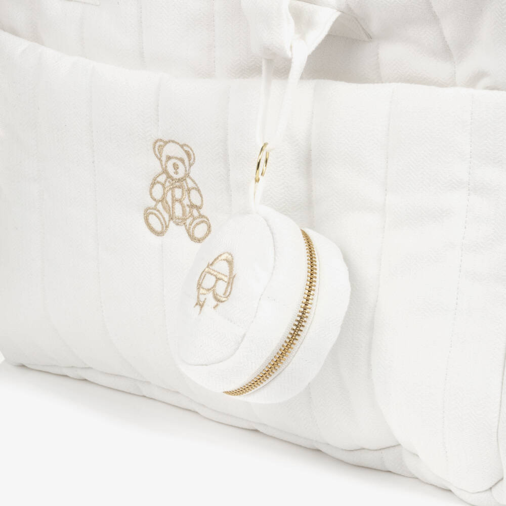 Beatrice & George-Pale Ivory Baby Changing Bag (50cm) | Childrensalon