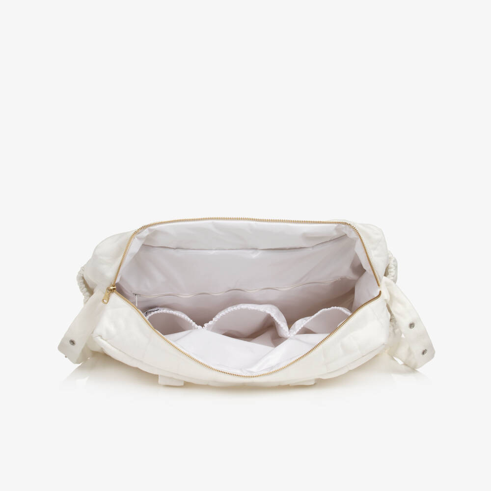 Beatrice & George-Pale Ivory Baby Changing Bag (50cm) | Childrensalon