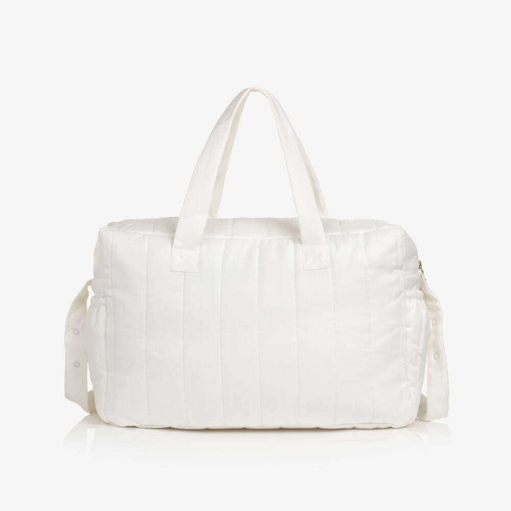 Beatrice & George-Pale Ivory Baby Changing Bag (50cm) | Childrensalon
