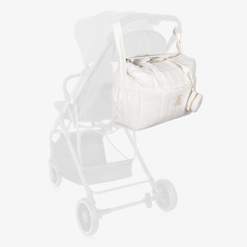 Beatrice & George-Pale Ivory Baby Changing Bag (50cm) | Childrensalon
