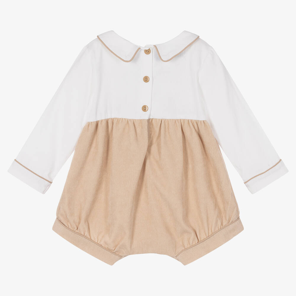 Beau KiD-Baby Boys Beige Teddy Shortie | Childrensalon