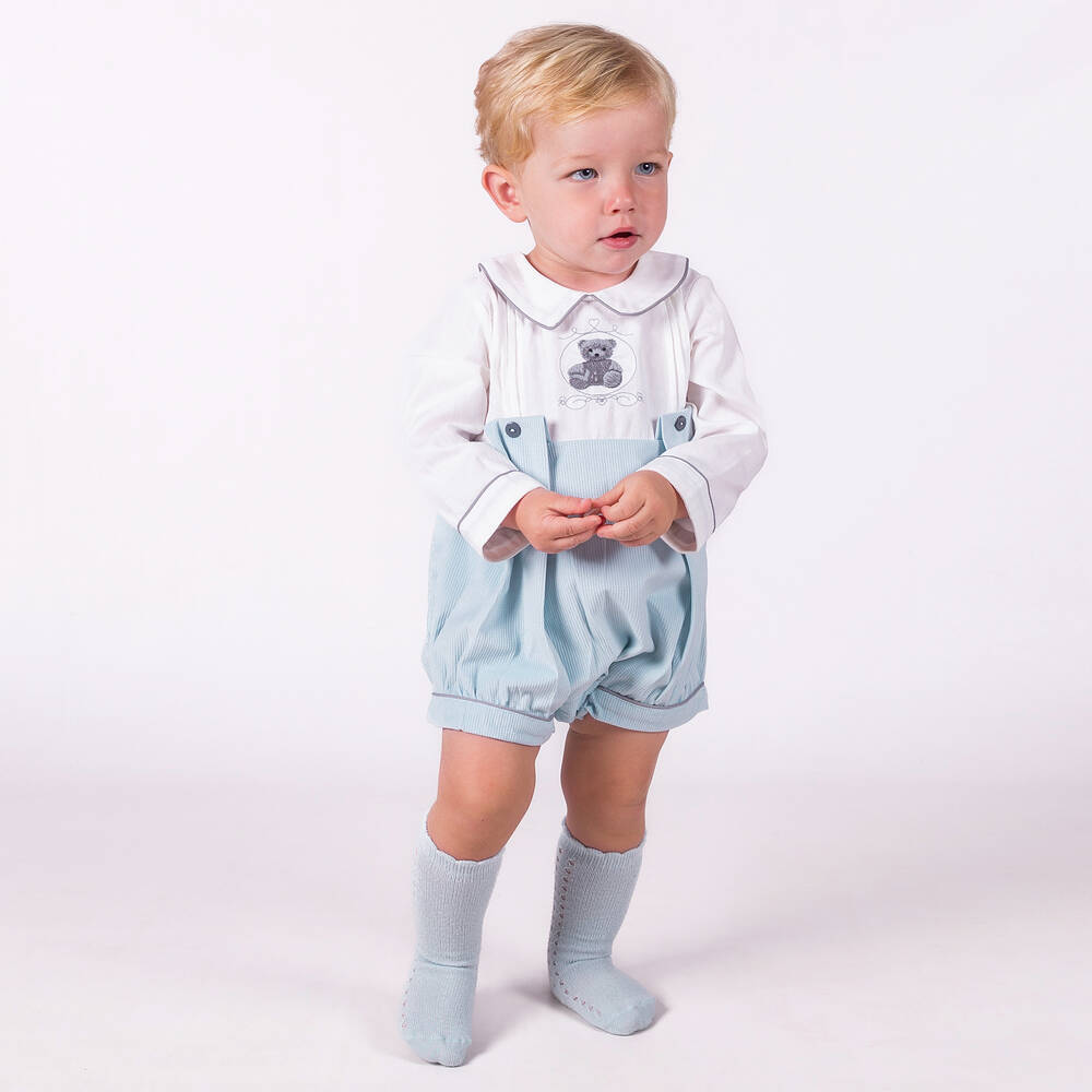 Beau KiD-Песочник кремово-голубой для мальчиков | Childrensalon