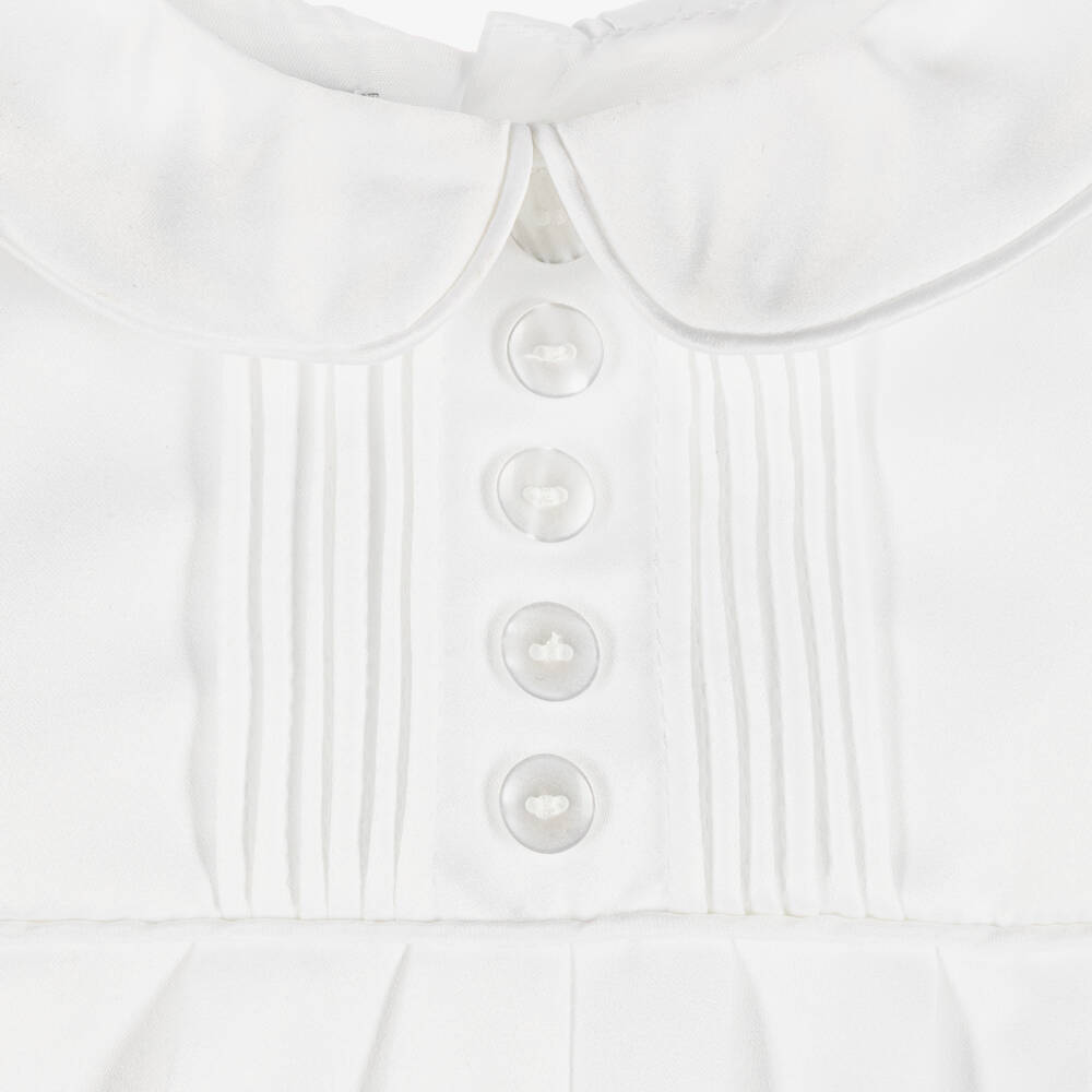 Beau KiD-طقم تبّان أطفال ولادي ساتان لون أبيض | Childrensalon