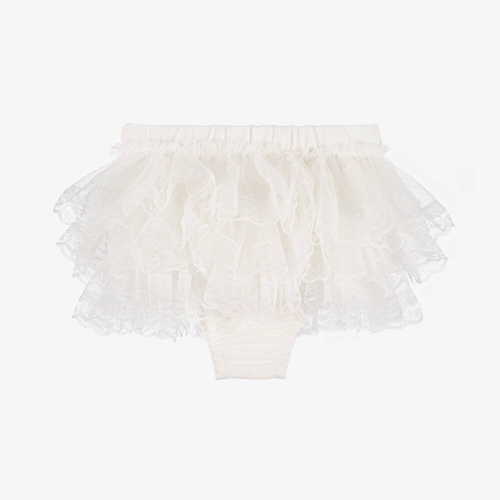 Beau KiD-Кремовые хлопковые шортики на подгузники | Childrensalon