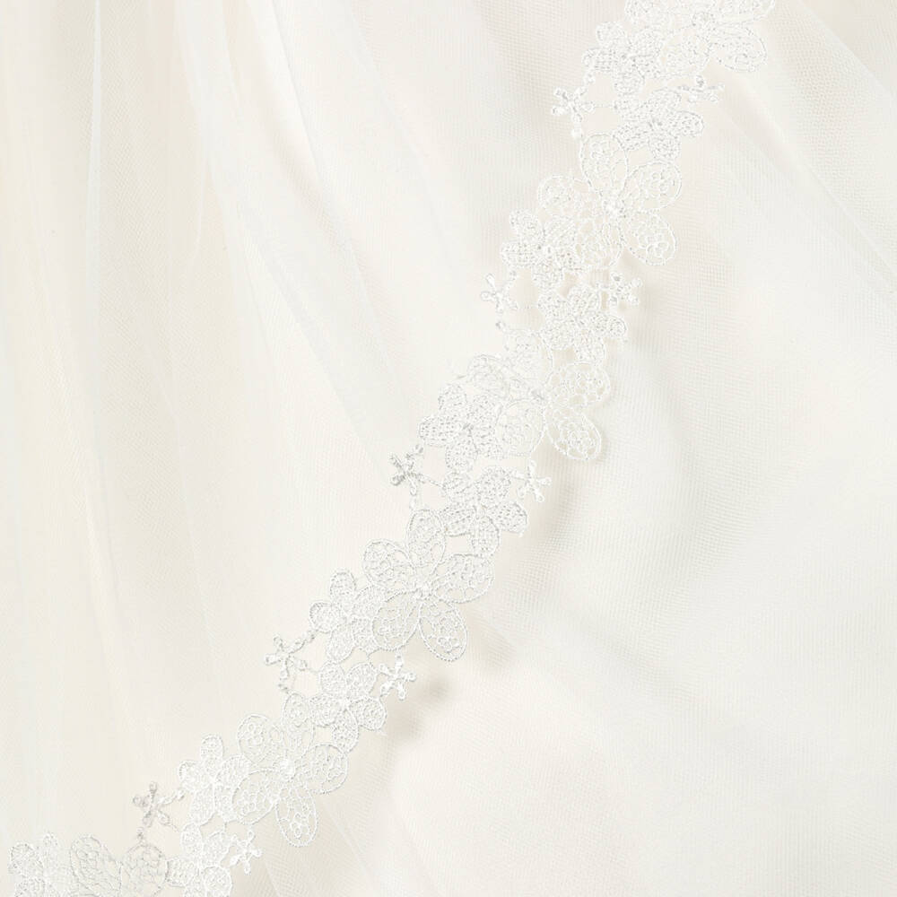 Beau KiD-Baby Girls Ivory Sleeveless Ceremony Gown & Bonnet | Childrensalon