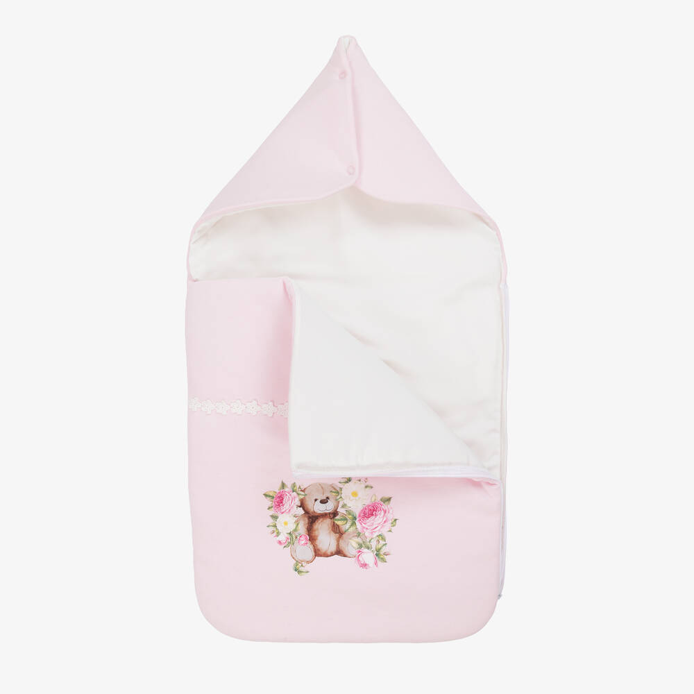 Beau KiD-بيبي نيست قطن لون زهري للمولودات (74 سم) | Childrensalon