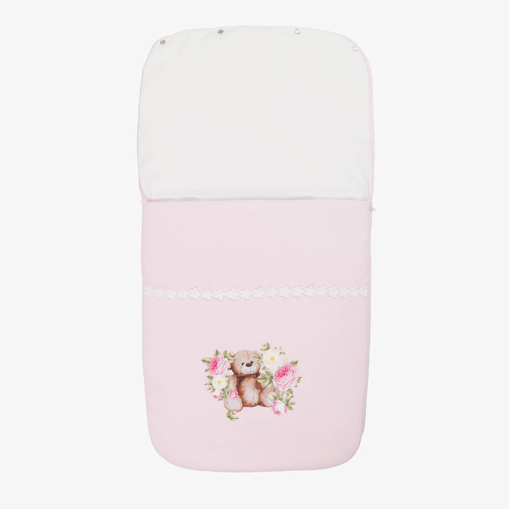 Beau KiD-بيبي نيست قطن لون زهري للمولودات (74 سم) | Childrensalon