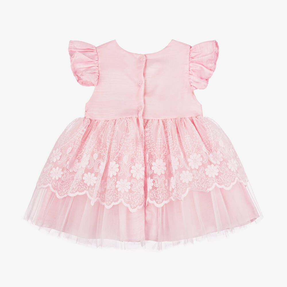 Beau KiD-طقم فستان وطوق رأس تول لون زهري | Childrensalon