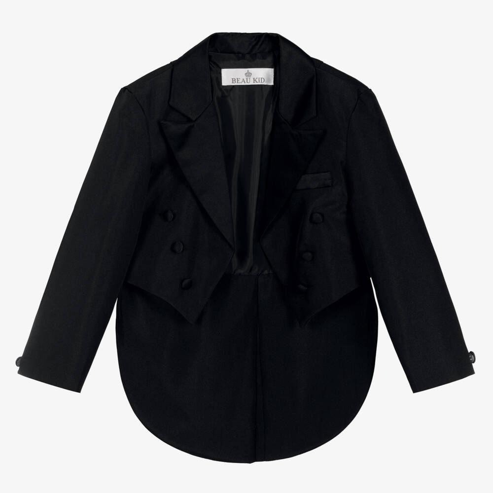 Beau KiD-بدلة توكسيدو لون أسود للأولاد | Childrensalon