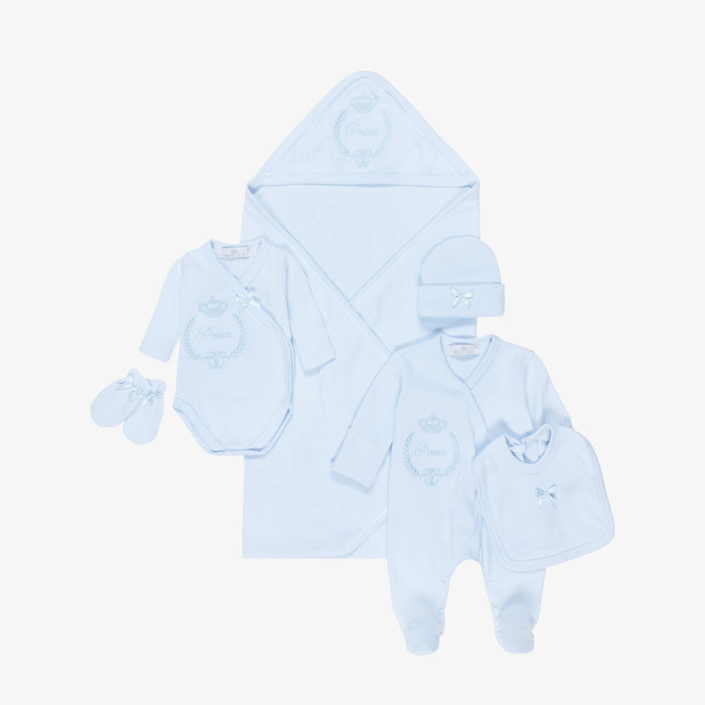 Beau KiD-Голубой комплект с комбинезоном (6предметов) | Childrensalon