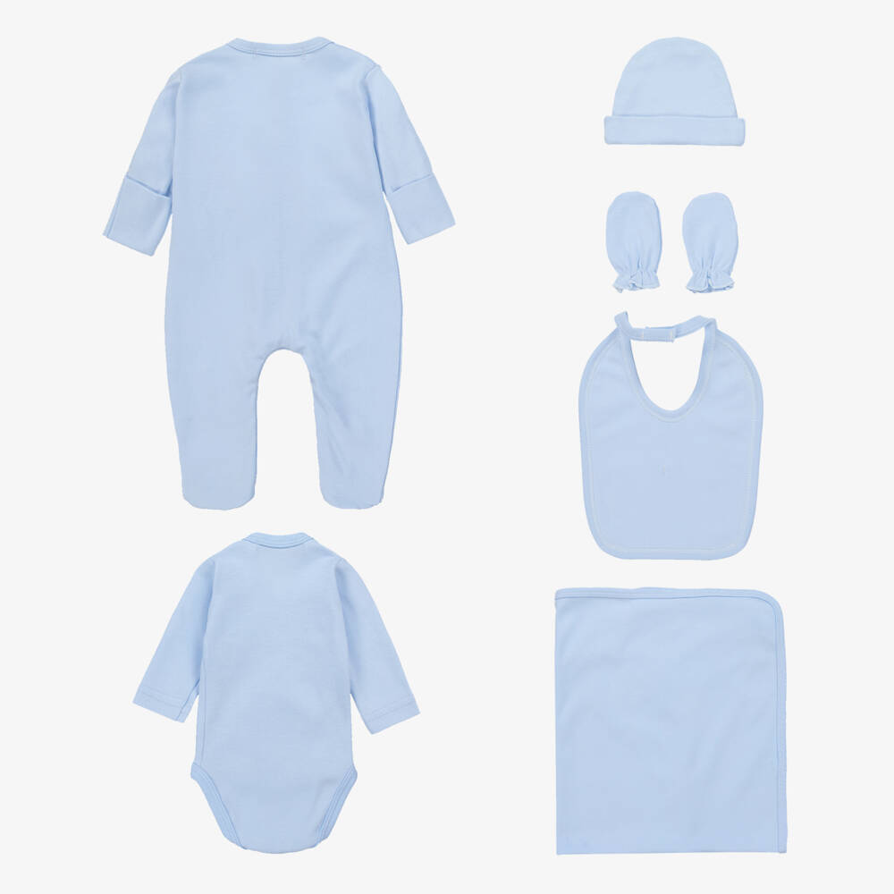 Beau KiD-Голубой комплект с комбинезоном (6предметов) | Childrensalon
