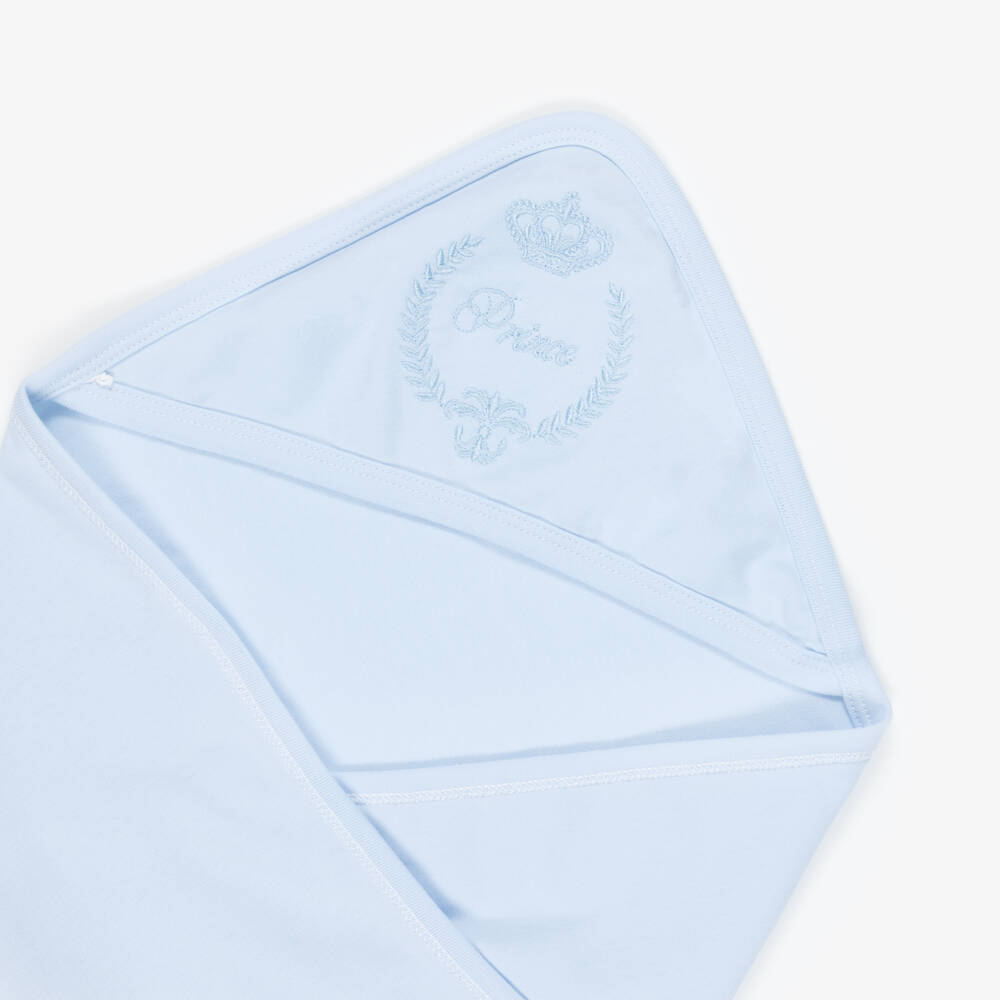 Beau KiD-Boys Blue Cotton Babysuit Set | Childrensalon