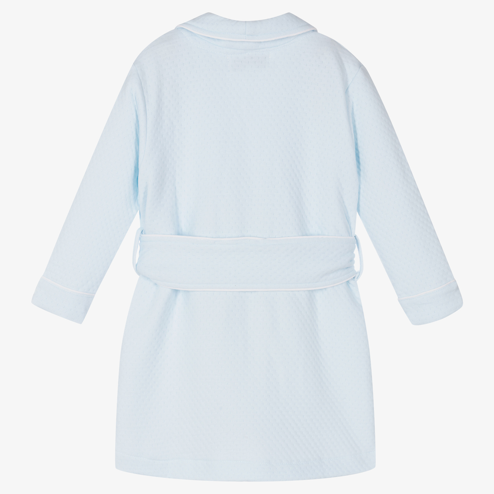 Beau KiD-Boys Blue Cotton Bathrobe | Childrensalon