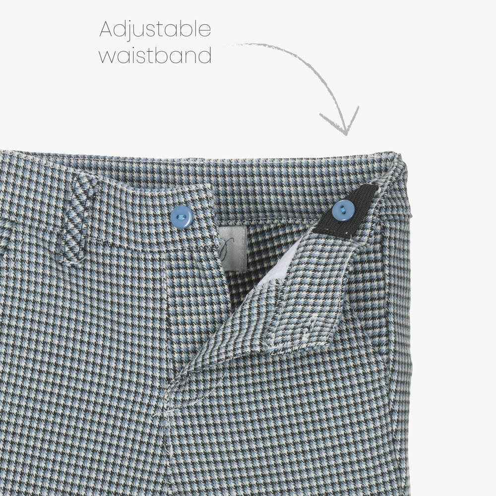 Beau KiD-Boys Blue Cotton Trouser Set | Childrensalon