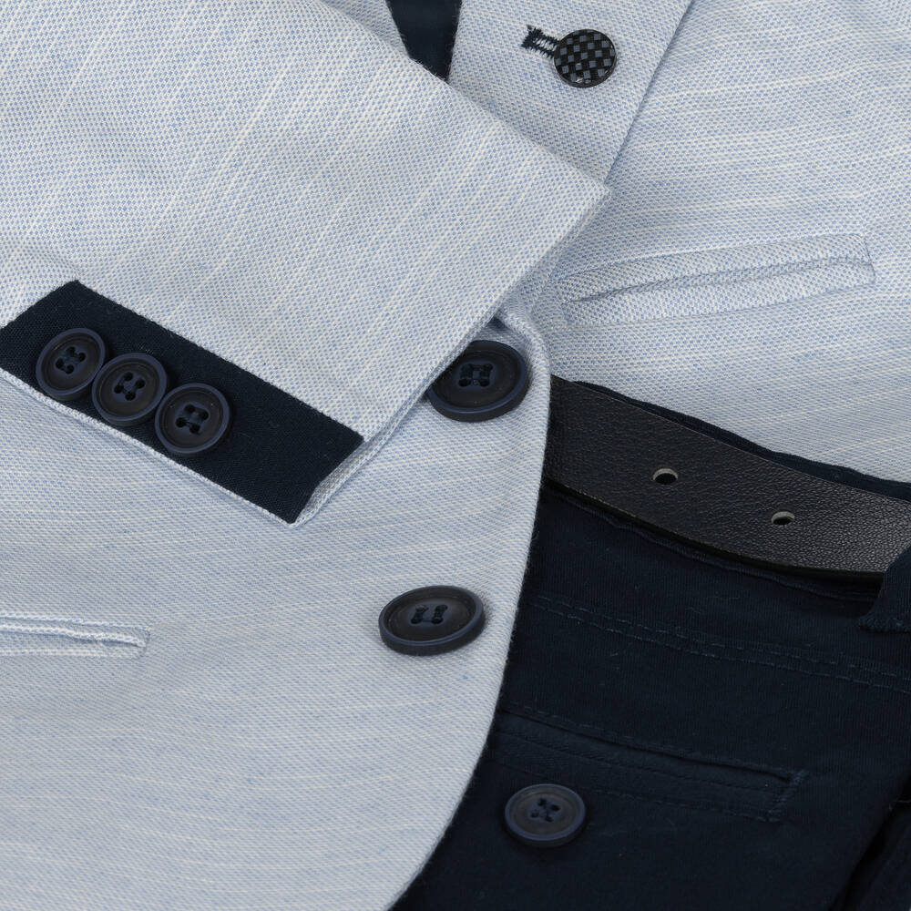 Beau KiD-Костюм белого и голубого/синего цвета (5 предметов) | Childrensalon