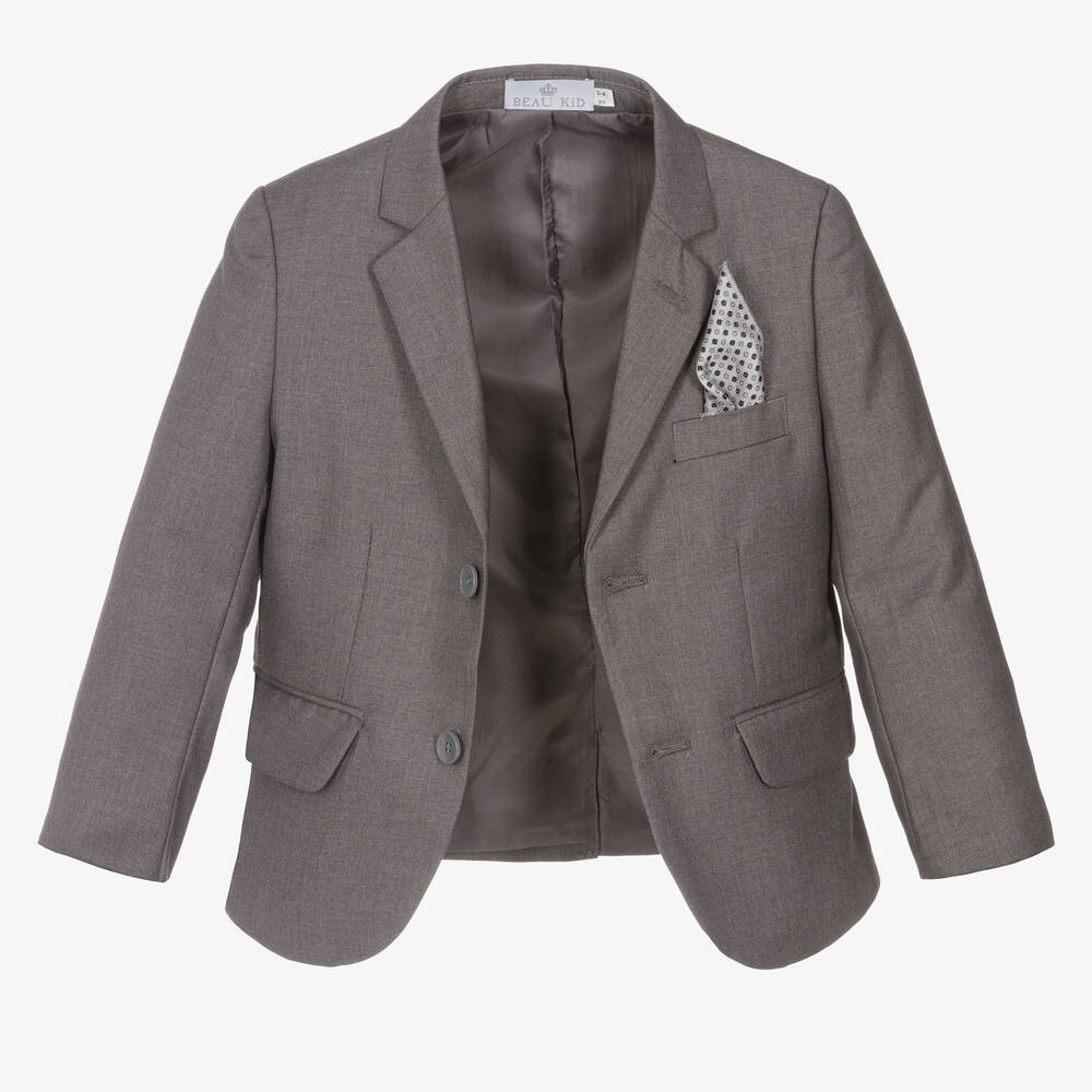 Beau KiD-بدلة لون رمادي للأولاد ( 5 قطع ) | Childrensalon