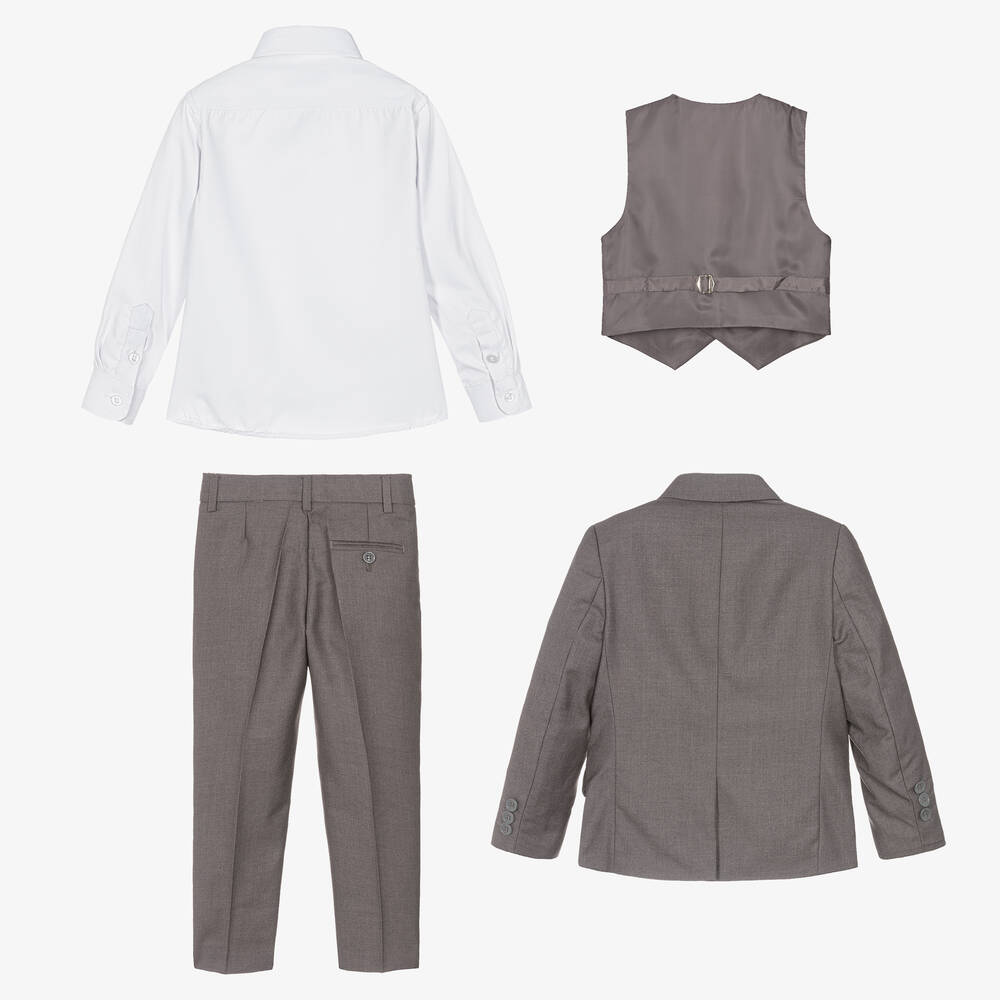 Beau KiD-بدلة لون رمادي للأولاد ( 5 قطع ) | Childrensalon