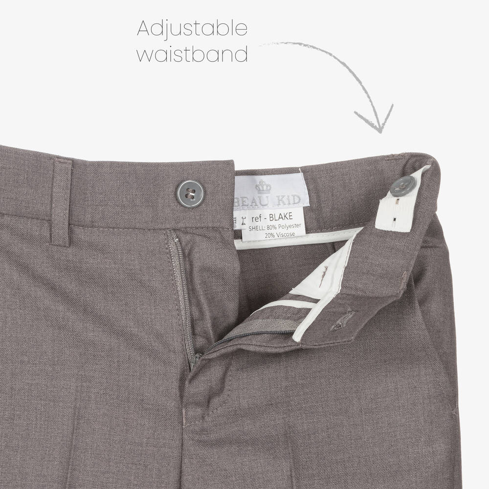 Beau KiD-بدلة لون رمادي للأولاد ( 5 قطع ) | Childrensalon