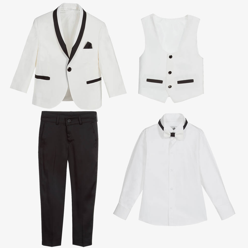 Beau KiD-Кремовый костюм-смокинг (5 предметов) | Childrensalon