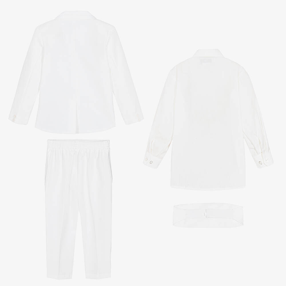 Beau KiD-Кремовый костюм-смокинг из 5 предметов | Childrensalon