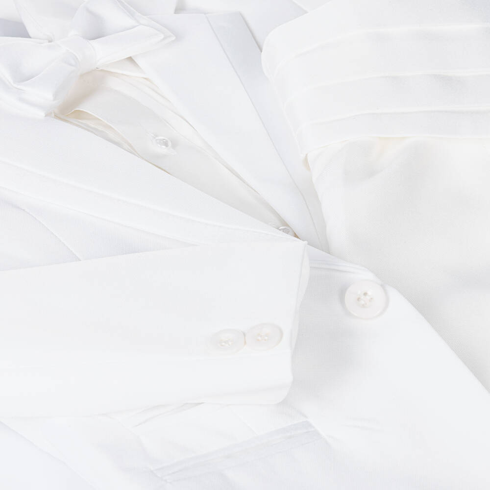 Beau KiD-Кремовый костюм-смокинг из 5 предметов | Childrensalon