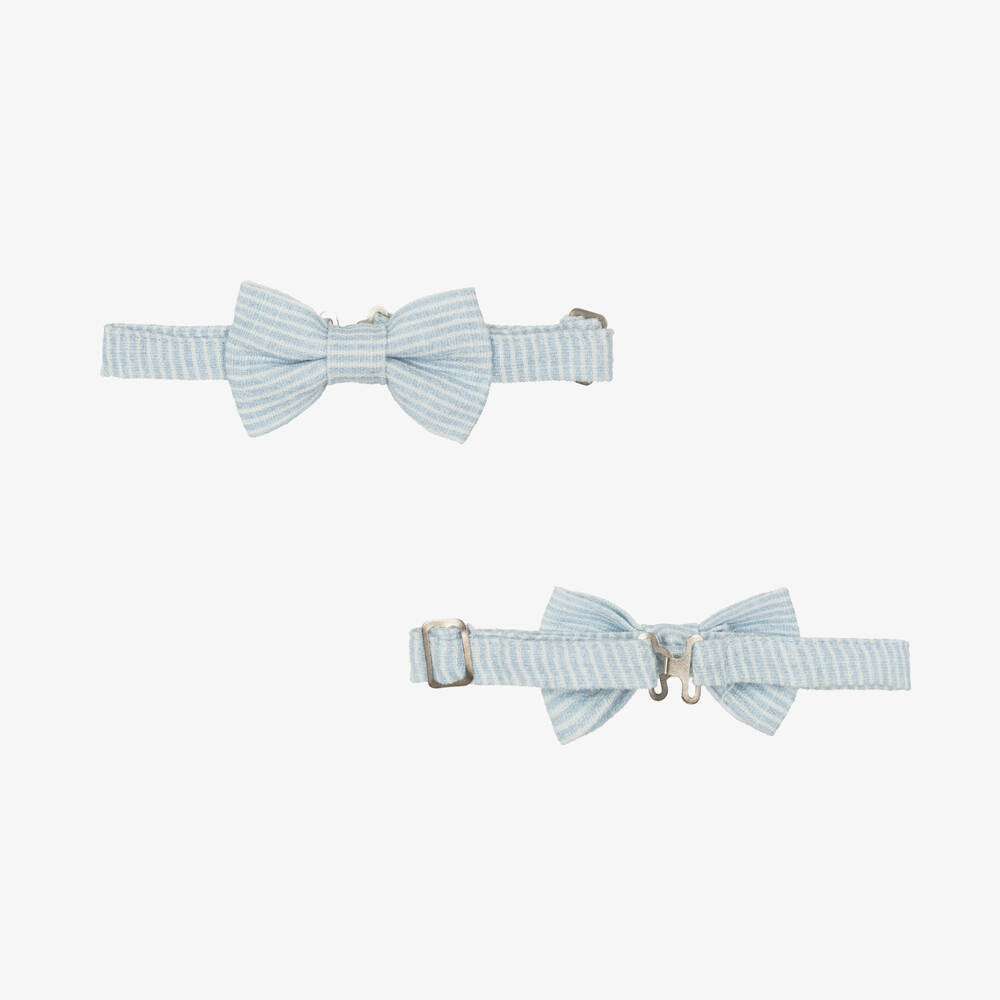 Beau KiD-Голубой костюм с шортами в полоску для мальчиков | Childrensalon