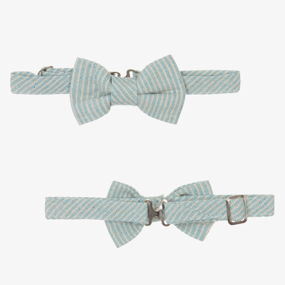 Beau KiD-Рубашка и мятно-зеленый костюм из хлопка в полоску | Childrensalon