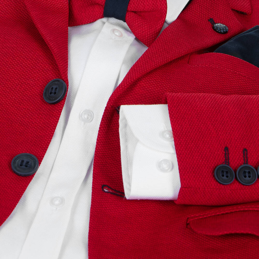 Beau KiD-Boys Red & Blue Suit | Childrensalon