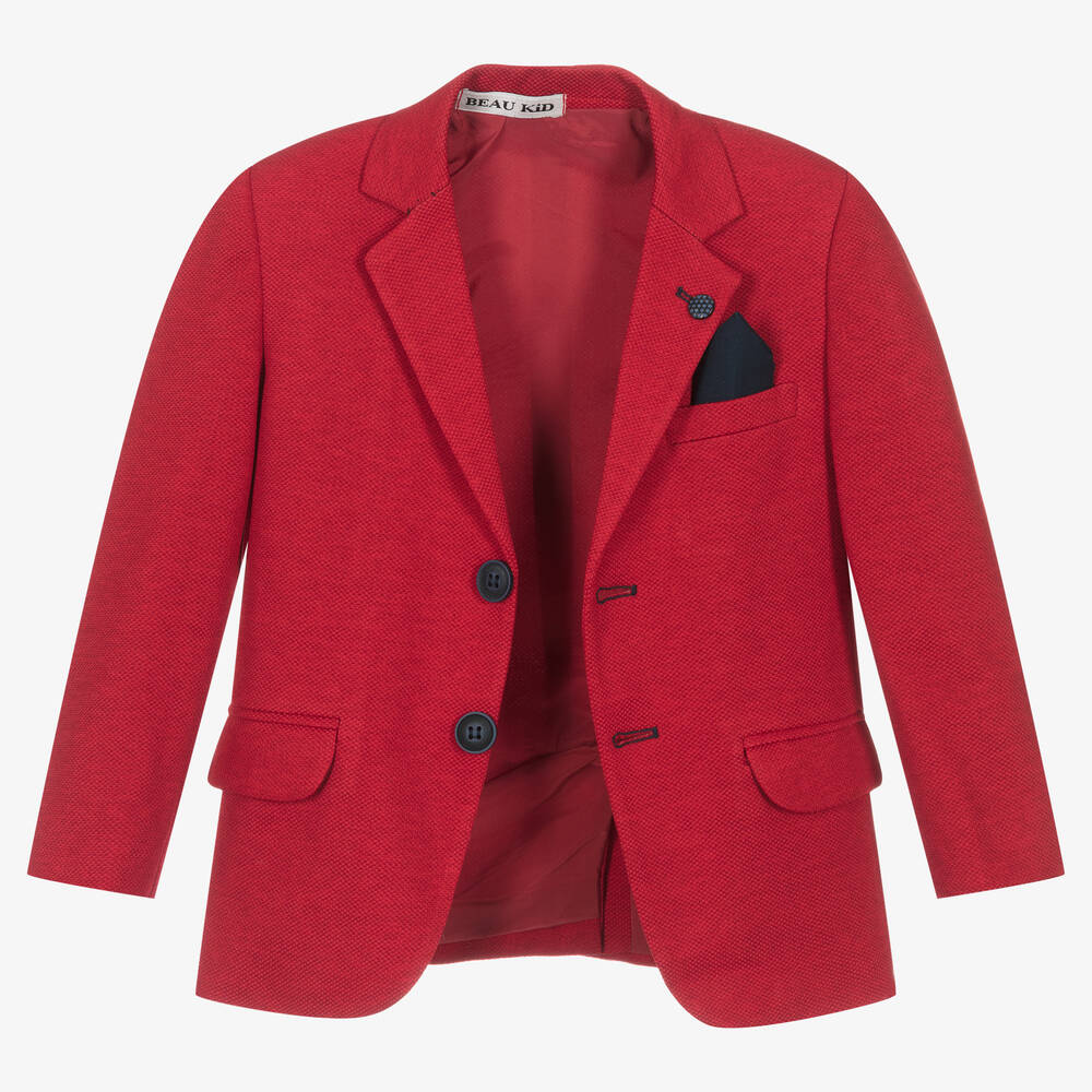 Beau KiD-Boys Red & Blue Suit | Childrensalon