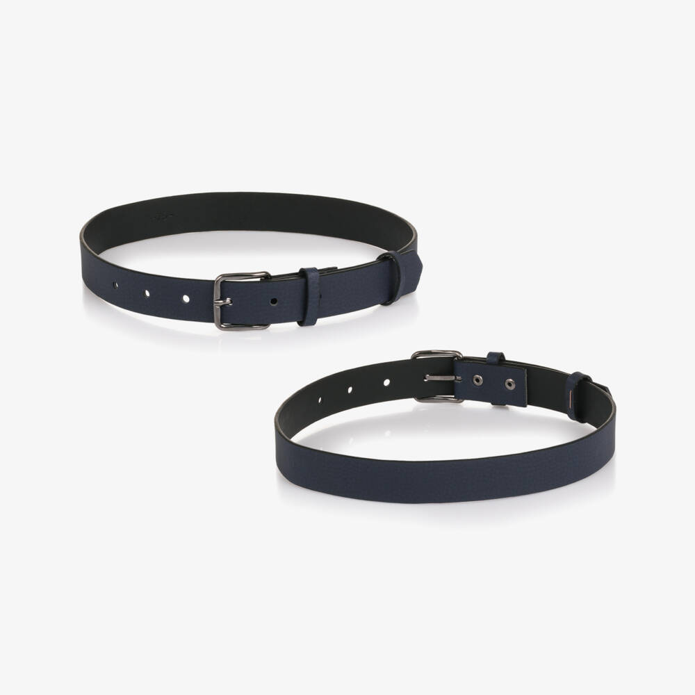 Beau KiD-بدلة قطن مع حزام وربطة عنق لون أحمر وكحلي للأولاد | Childrensalon